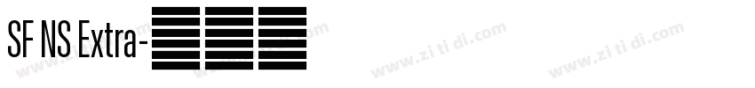 SF NS Extra字体转换